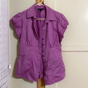 Banana republic purple blouse